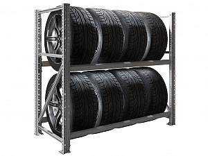 Стеллаж MS PRO 1200/1353X606 стационарный для хранения 8 ШИН